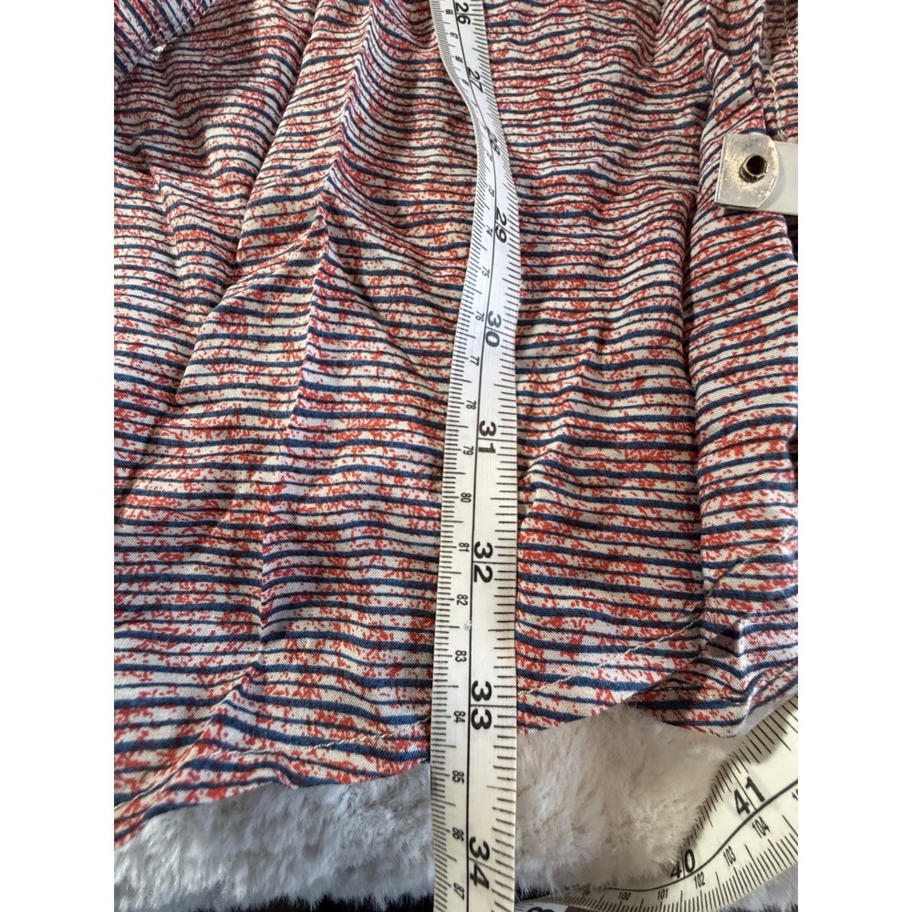 Anthropology Long Aleeve Shirt Dress Red And Blue With Belt Size Small - Picture 6 of 6